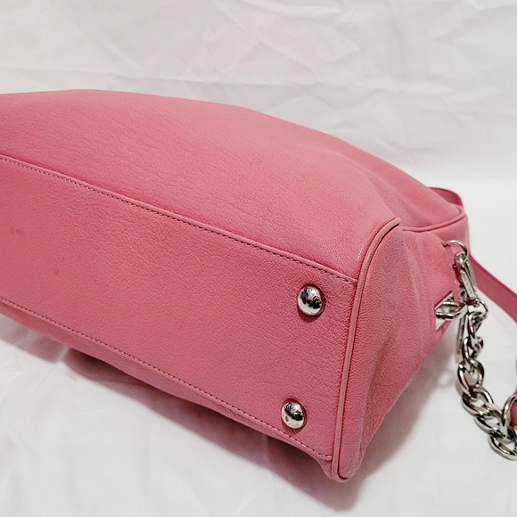 Michael Kors MK Studio Mercer Medium Duffel Satchel Shoulder Bag Pink - Picture 9 of 16